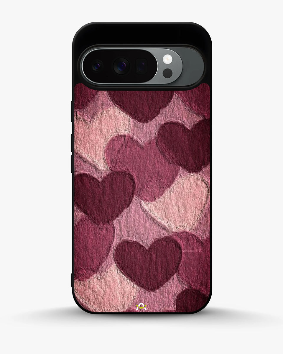 Creslia hearts pattern phone case - hearts pattern phone case google pixel 10 pro