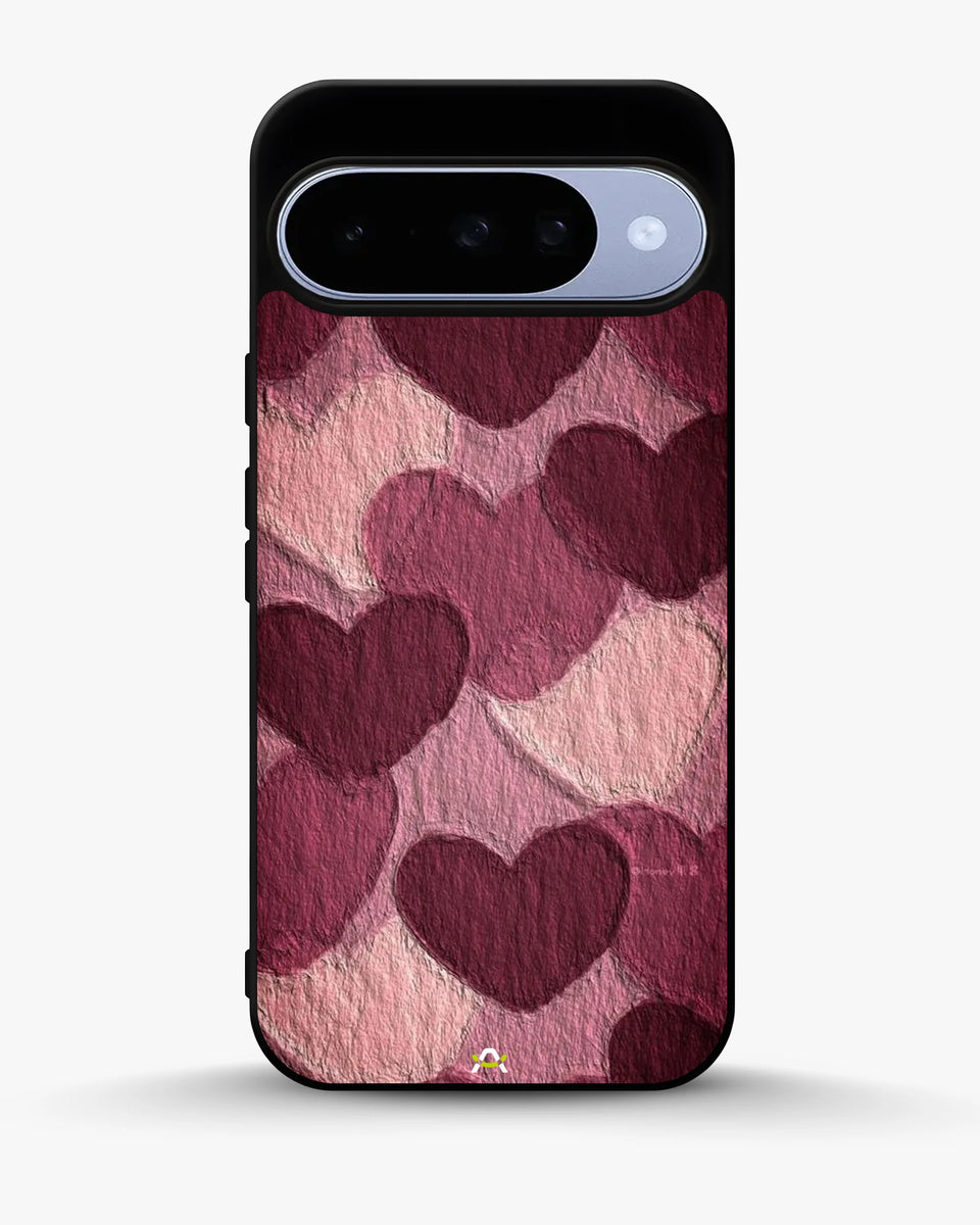 Creslia hearts pattern phone case - hearts pattern phone case google pixel 10
