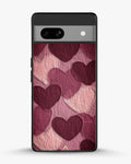 Creslia hearts pattern phone case - hearts pattern phone case google pixel 7a