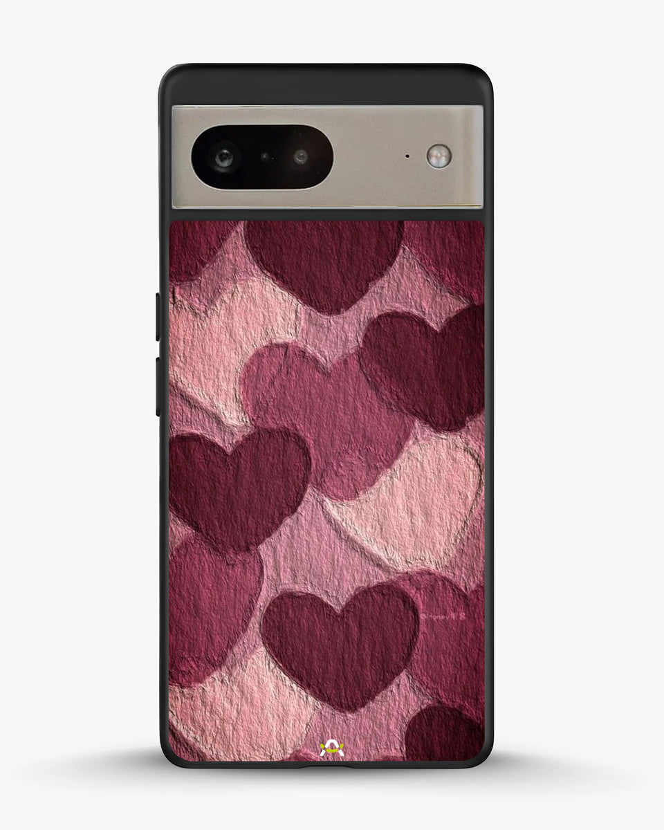 Creslia hearts pattern phone case - hearts pattern phone case google pixel 8
