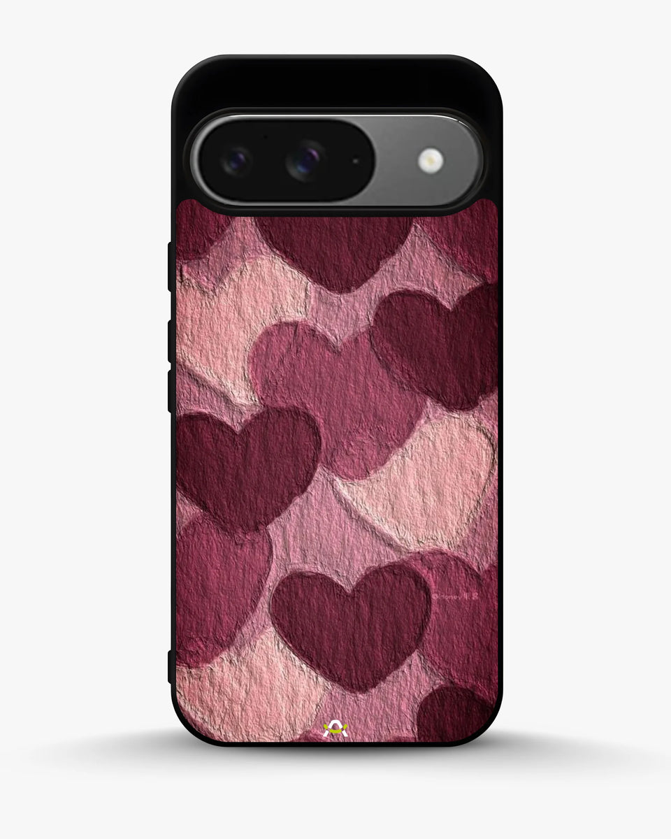 Creslia hearts pattern phone case - hearts pattern phone case google pixel 9
