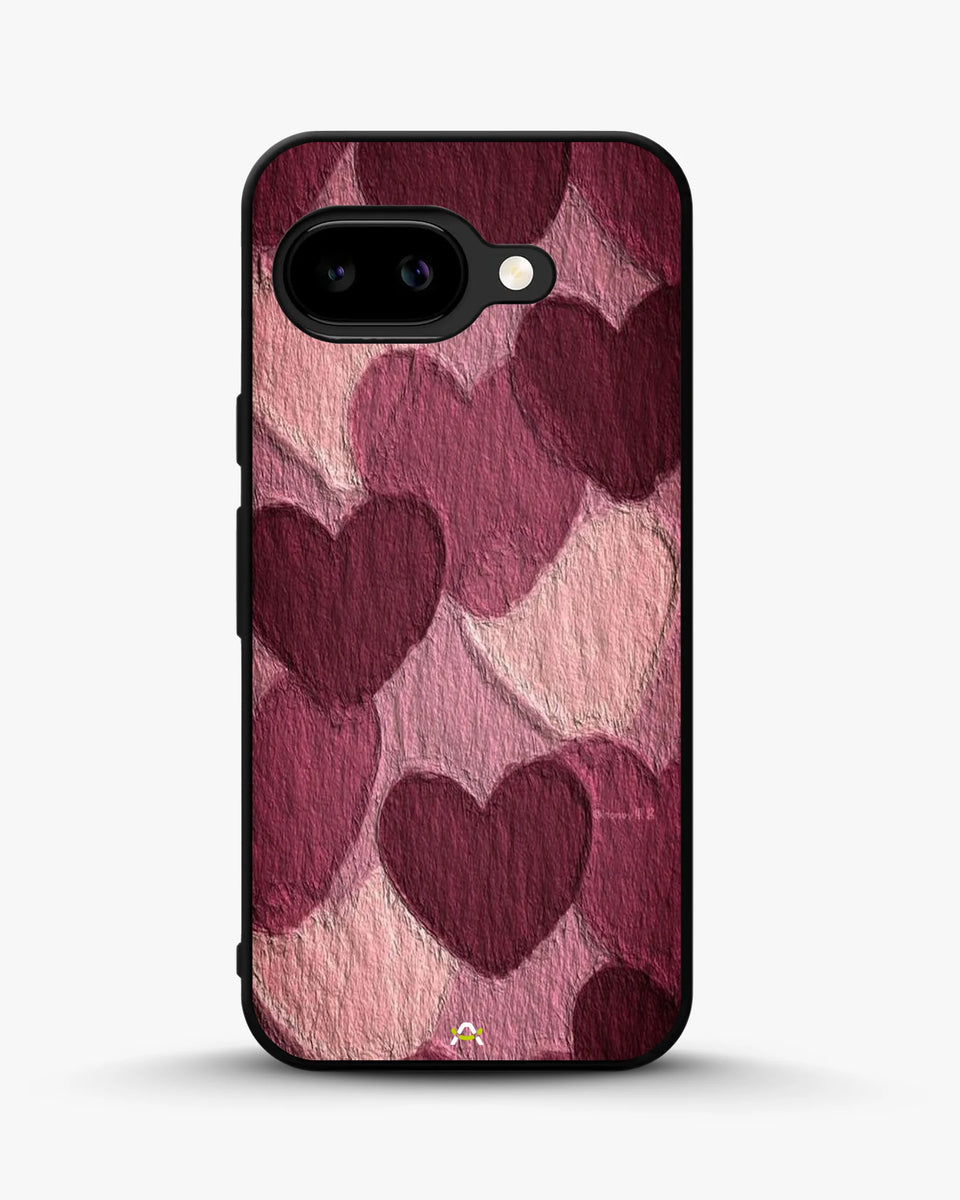Creslia hearts pattern phone case - hearts pattern phone case google pixel 9a