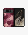 Creslia hearts pattern phone case - hearts pattern phone case google pixel fold