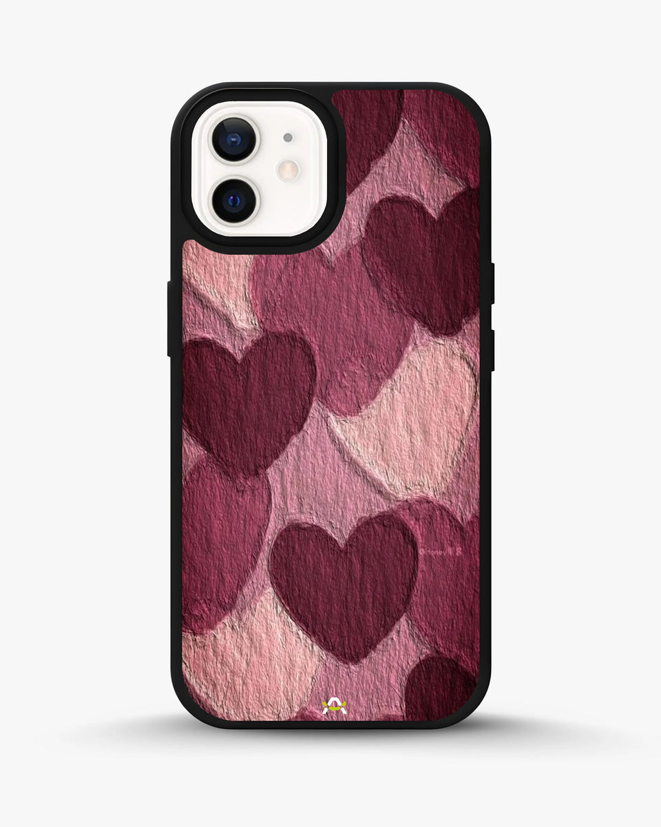 Creslia hearts pattern phone case - hearts pattern phone case iphone 12
