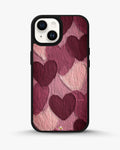 Creslia hearts pattern phone case - hearts pattern phone case iphone 14