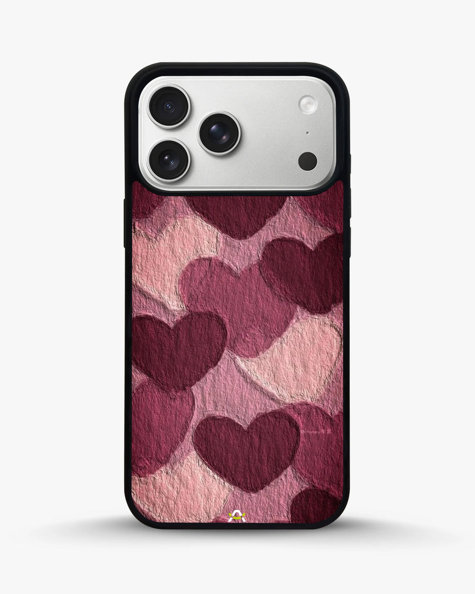 Creslia hearts pattern phone case - hearts pattern phone case iphone 17 pro