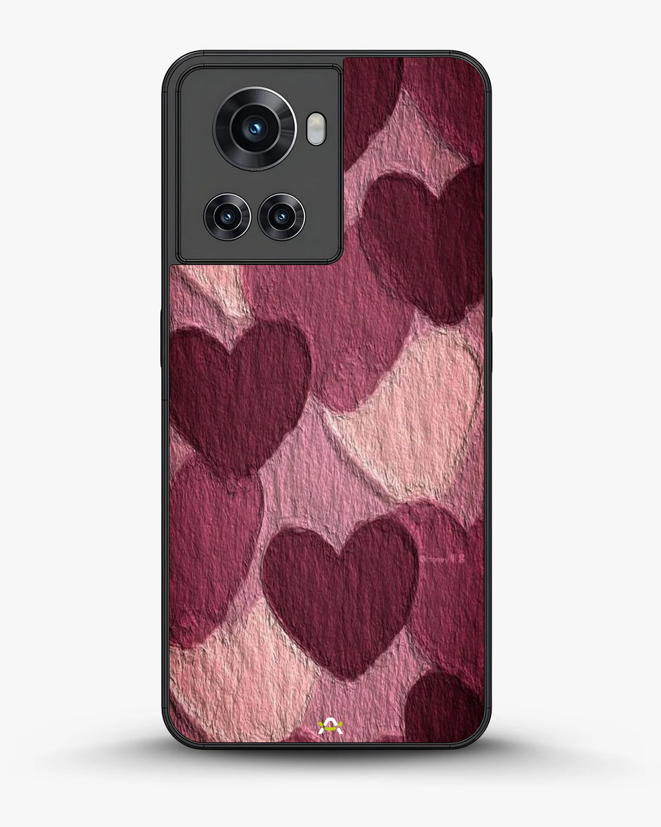 Creslia hearts pattern phone case - hearts pattern phone case oneplus 10r