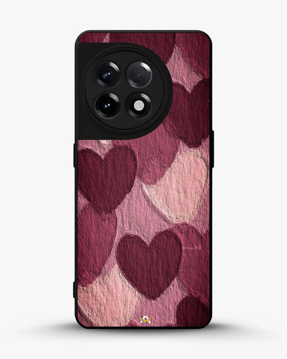 Creslia hearts pattern phone case - hearts pattern phone case oneplus 11r