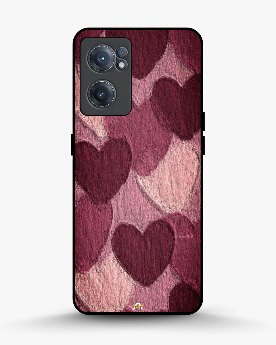 Creslia hearts pattern phone case - hearts pattern phone case oneplus nord ce2