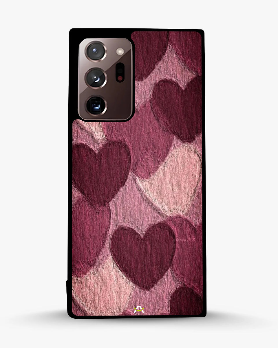Creslia hearts pattern phone case - hearts pattern phone case samsung galaxy note 20 ultra