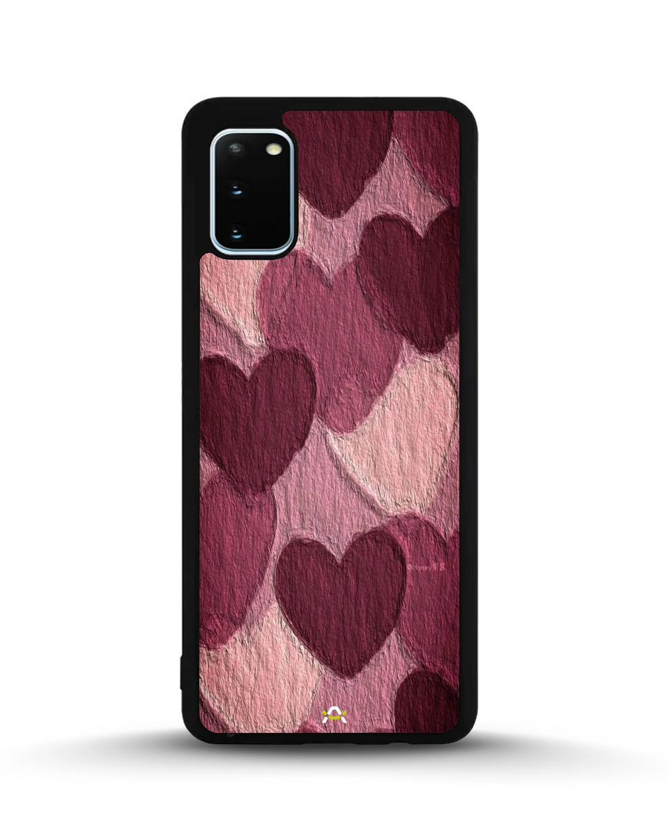 Creslia hearts pattern phone case - hearts pattern phone case samsung galaxy s20 fe