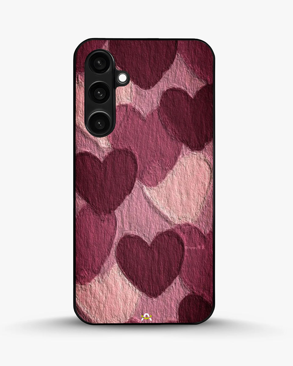 Creslia hearts pattern phone case - hearts pattern phone case samsung galaxy s23 fe