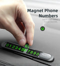 Magnetic Slide-to-Hide Temporary Parking Phone Number Plate (Metal) - Creslia