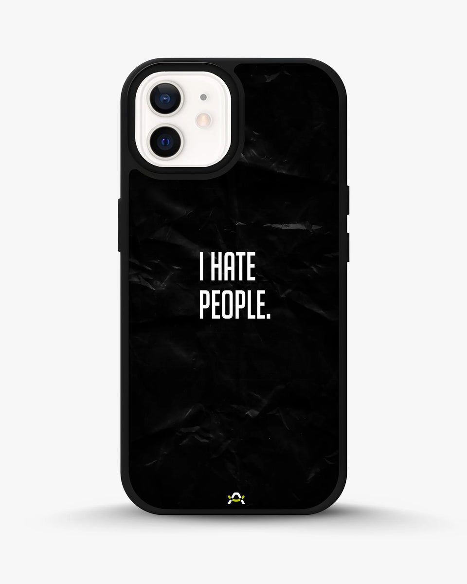 Creslia i hate people quote phone case - i hate people quote phone case iphone 12