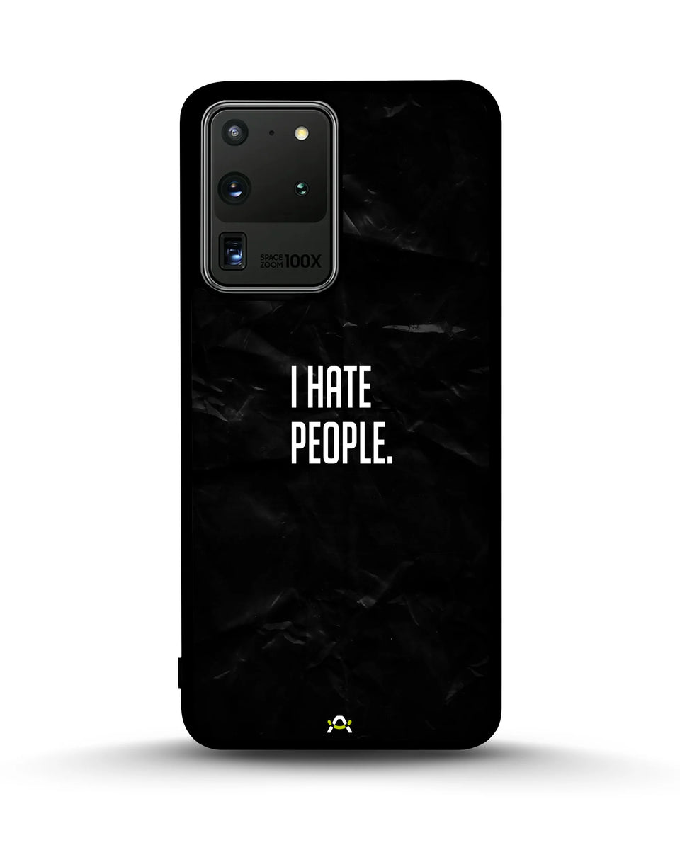 Creslia i hate people quote phone case - i hate people quote phone case samsung galaxy s20 ultra