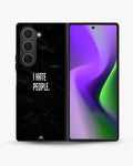 Creslia i hate people quote phone case - i hate people quote phone case samsung galaxy z fold 6