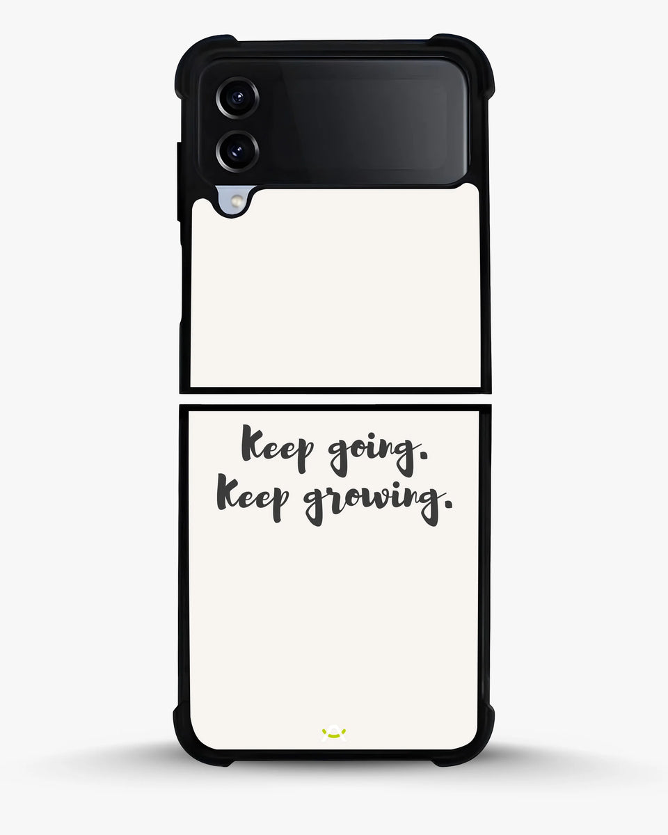 Creslia keep going keep growing phone case - keep going keep growing phone case samsung galaxy z flip 4