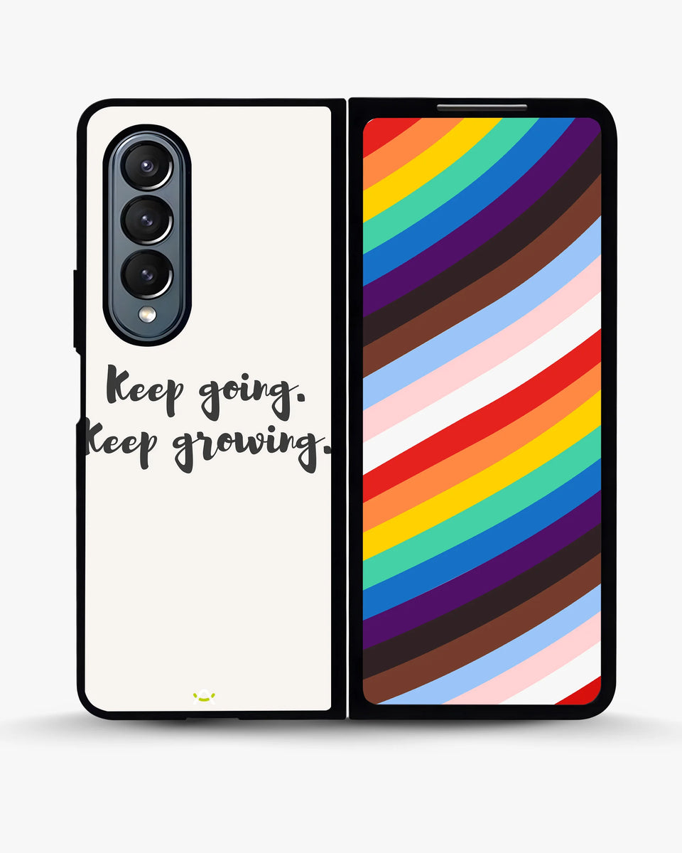 Creslia keep going keep growing phone case - keep going keep growing phone case samsung galaxy z fold 4