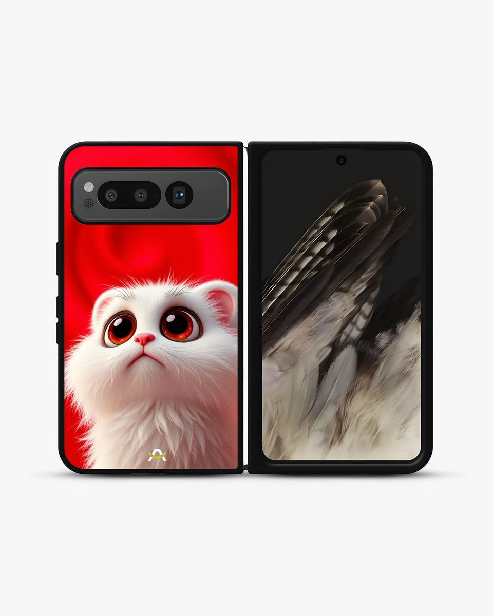 Creslia kitten printed phone case - kitten printed phone case google pixel fold