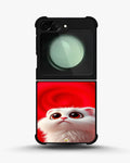Creslia kitten printed phone case - kitten printed phone case samsung galaxy z flip 5