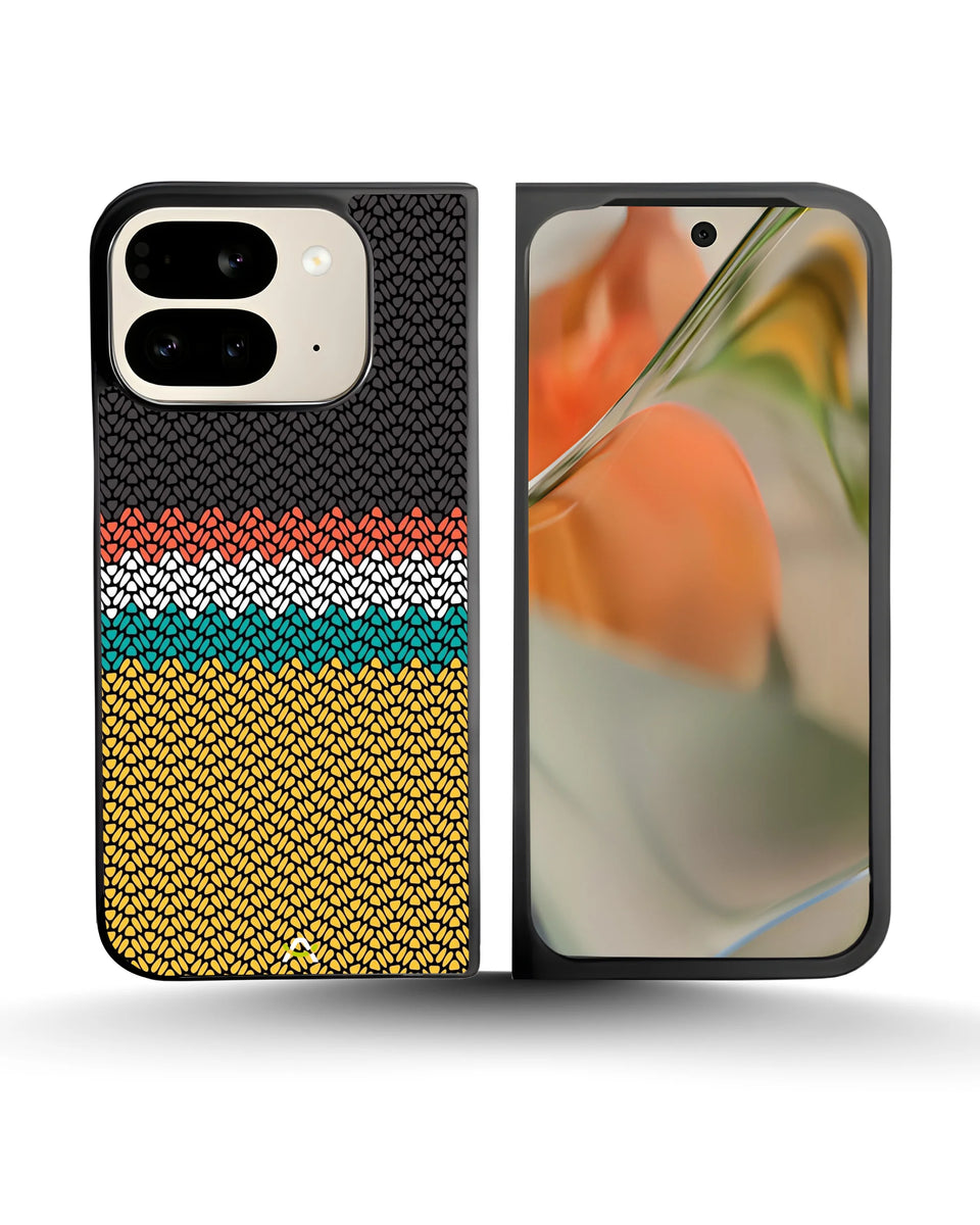 Creslia knit pattern designer phone case - knit pattern designer phone case google pixel 10 pro fold