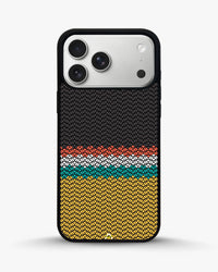 Striped Knit Pattern Phone Case - Multicolor Textile Print for iPhone, Samsung, Pixel, OnePlus & Vivo