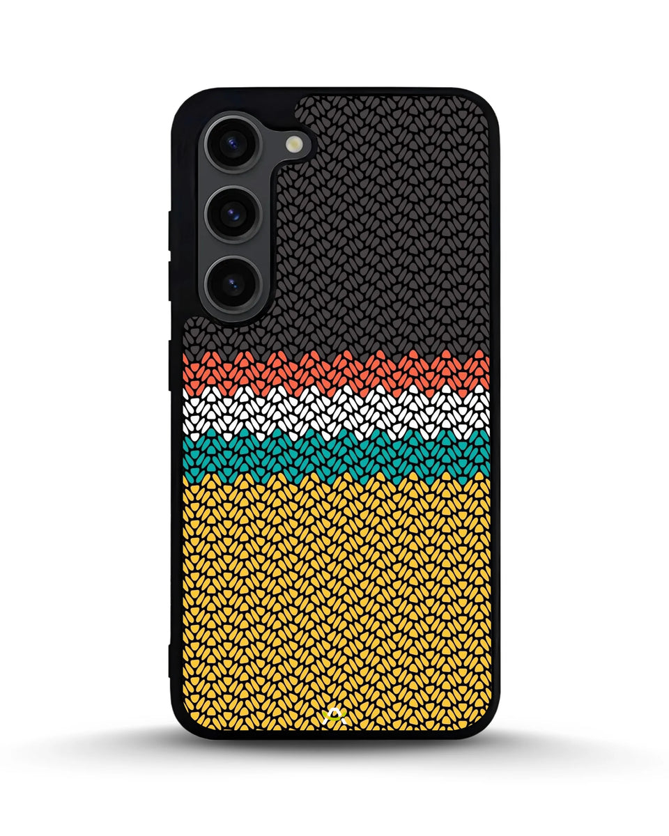 Creslia knit pattern designer phone case - knit pattern designer phone case samsung galaxy s23 plus