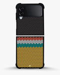 Creslia knit pattern designer phone case - knit pattern designer phone case samsung galaxy z flip 4