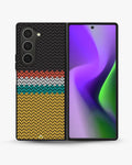 Creslia knit pattern designer phone case - knit pattern designer phone case samsung galaxy z fold 6