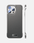 Luxurious frameless leather case for iPhone 16 & 15 series, ultra-thin design with heat dissipation features.