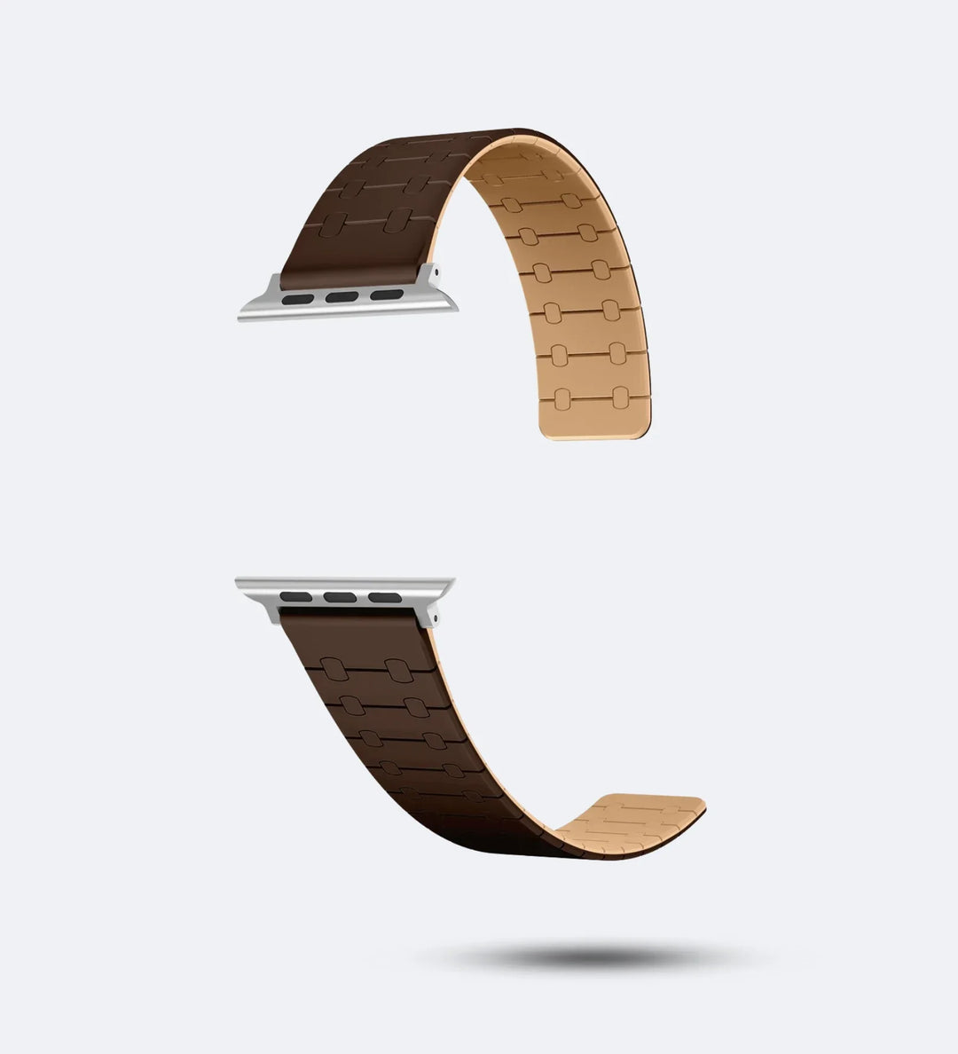 Creslia Magnetic Link Silicone Band for Apple Watch – Brown - Creslia