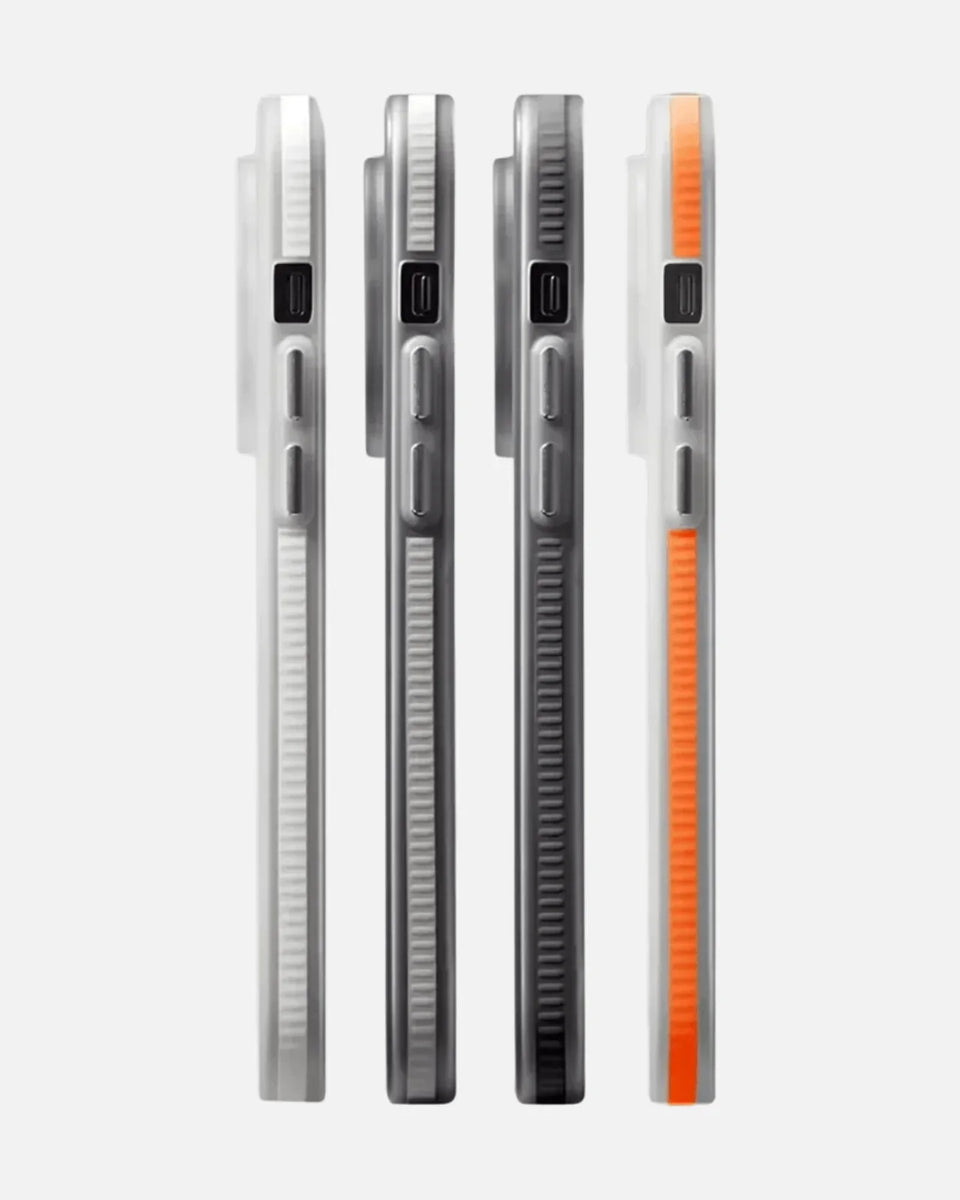 Corrugated Hybrid MagSafe Case Cover for iPhone - Orange - Creslia
