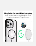 MagSafe compatible charging iPhone 16 Pro Max case with wireless charging and magnetic mount option.