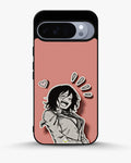 Creslia manga girl rose heart phone case - manga girl rose heart phone case google pixel 10 pro xl