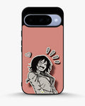 Creslia manga girl rose heart phone case - manga girl rose heart phone case google pixel 10