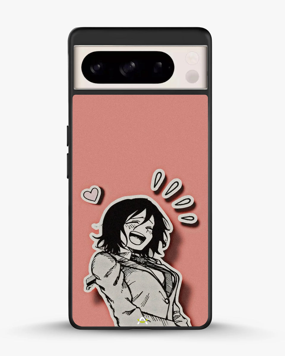 Creslia manga girl rose heart phone case - manga girl rose heart phone case google pixel 8 pro