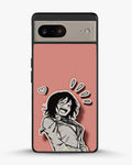 Creslia manga girl rose heart phone case - manga girl rose heart phone case google pixel 8a