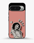 Creslia manga girl rose heart phone case - manga girl rose heart phone case google pixel 9 pro
