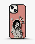 Creslia manga girl rose heart phone case - manga girl rose heart phone case iphone 13