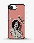 Creslia manga girl rose heart phone case - manga girl rose heart phone case iphone 16e