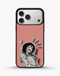 Creslia manga girl rose heart phone case - manga girl rose heart phone case iphone 17 pro max