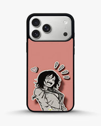 Manga Girl Rose Heart Phone Case - Aesthetic Art Print for iPhone, Samsung, Pixel, OnePlus & Vivo