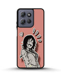 Creslia manga girl rose heart phone case - manga girl rose heart phone case moto g power 2025