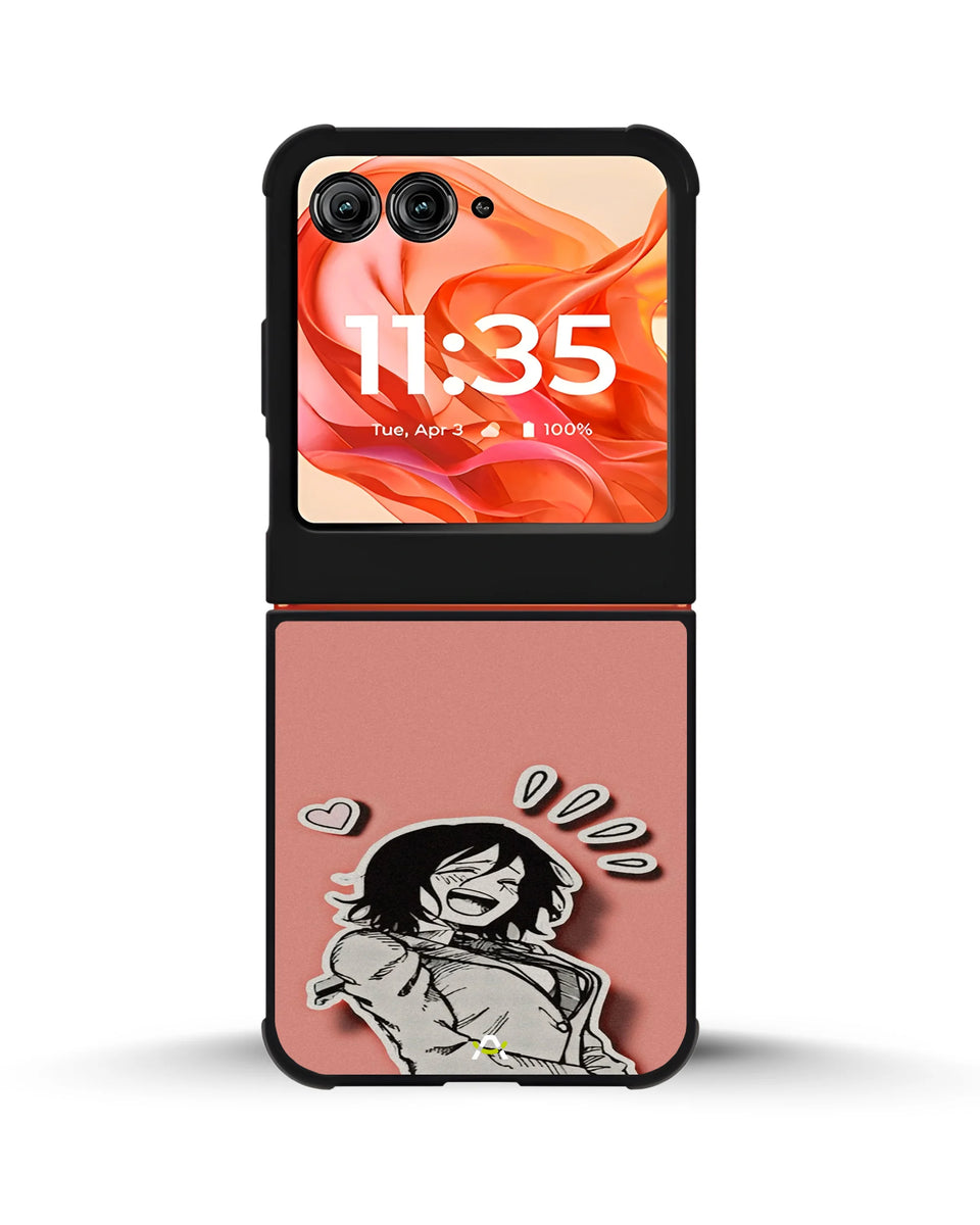 Creslia manga girl rose heart phone case - manga girl rose heart phone case motorola razr ultra 2025