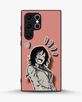 Creslia manga girl rose heart phone case - manga girl rose heart phone case samsung galaxy s23 ultra