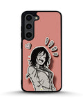 Creslia manga girl rose heart phone case - manga girl rose heart phone case samsung galaxy s23