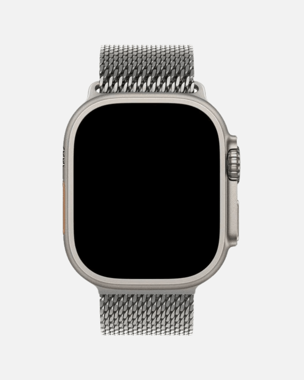 Milanese Loop 2.0 Apple Watch Band in stainless steel with magnetic closure, perfect for 42/44/45/49mm watches.