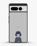 Creslia navy headphones girl phone case - navy headphones girl phone case google pixel 7 pro