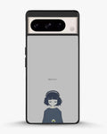 Creslia navy headphones girl phone case - navy headphones girl phone case google pixel 8 pro