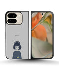 Creslia navy headphones girl phone case - navy headphones girl phone case google pixel 9 pro fold